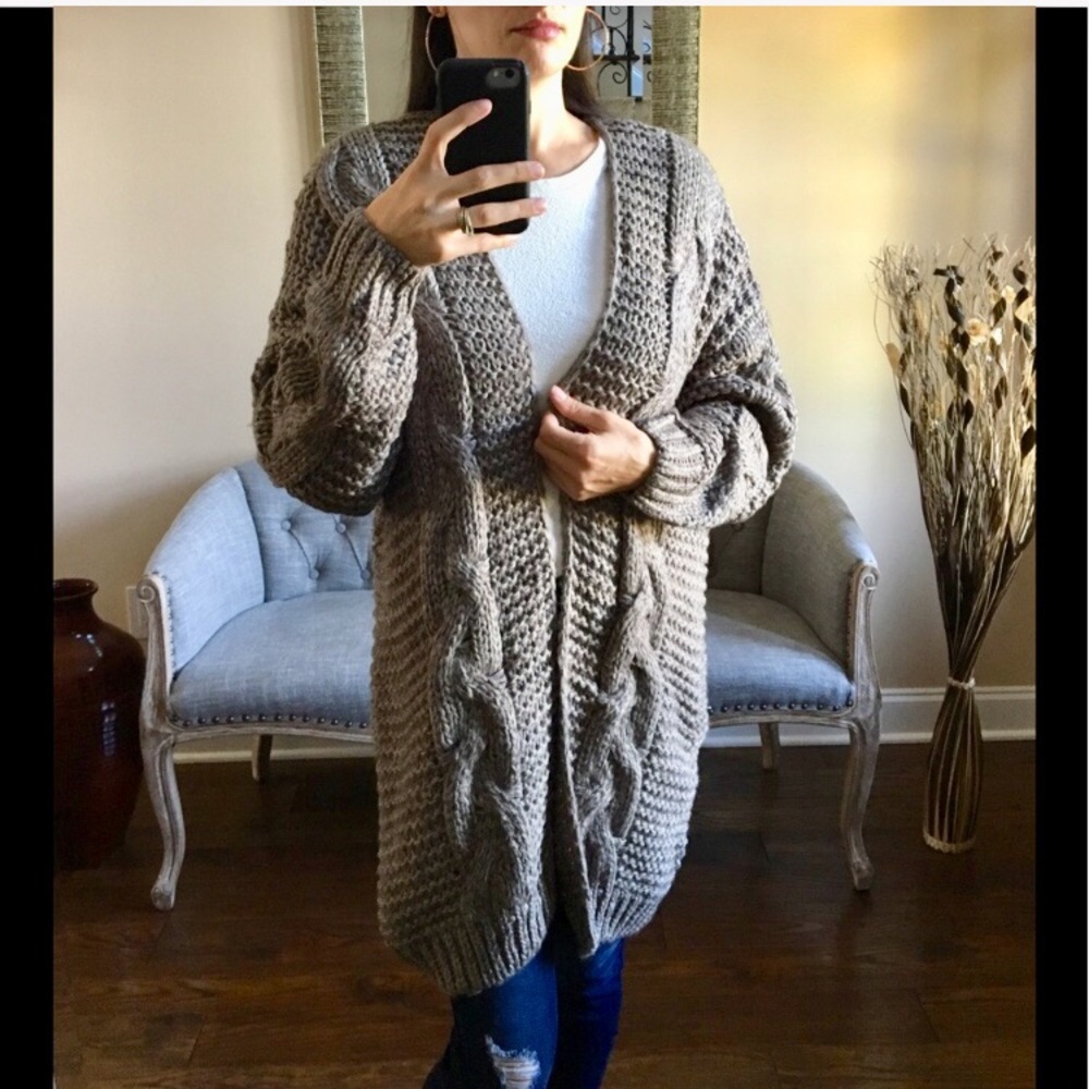 ✨LAST ✨ Gray Cardigan - Picture 2 of 8